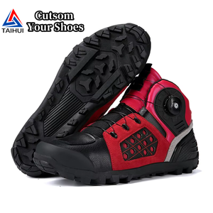 Bottes hautes en microfibre d'hiver avec semelle extérieure en caoutchouc et doublure en maille pour les adolescents motards JC-S881 - Product Image 1