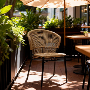 Nuove <span class=keywords><strong>Poltrone</strong></span> <span class=keywords><strong>da</strong></span> <span class=keywords><strong>Giardino</strong></span> Nordiche Moderne di Lusso in Rattan e Alluminio per Balcone - Product Image 6