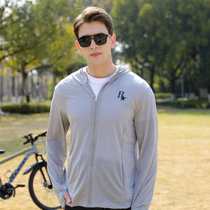 Veste d'été en soie glacée pour homme, fine et respirante, protection solaire pour la pêche en extérieur, nouveau style pare-soleil - Product Image 2