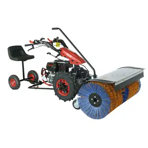 Full Gear Drive Multifuncional Mano Push Snow Plow Roller Brush Snow Sweeper Máquina de eliminación de nieve