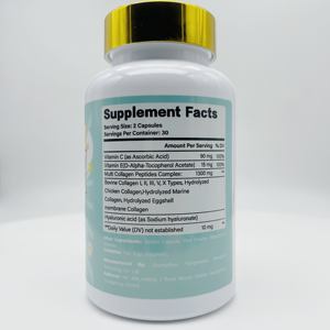 Cápsulas DUOZI Ultra Collagen Booster, Péptidos de Colágeno Múltiple con Ácido Hialurónico, Vitamina C y E para Piel, Cabello, Uñas y Articulaciones - Product Image 2