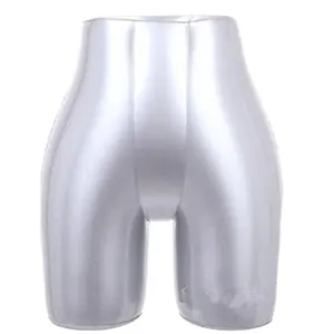 Katlanabilir özelleştirilmiş gümüş şişme pantolon torso erkek şeffaf torso modeli İnsan yarım vücut manken gövde satılık
