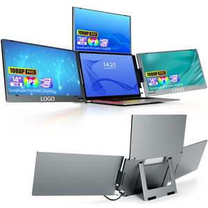 Màn hình di động đa màn hình 14 inch công cụ mở rộng máy tính xách tay bốn màn hình để xử lý tác vụ phức tạp - Product Image 1