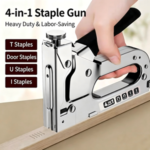 Pistola de clavos manual 4 en 1 de alta resistencia para carpintería, muebles, marcos de fotos, publicidad y tela - Product Image 5
