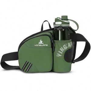 Sac banane de course en microfibre avec porte-bouteille et pochette, capacité 1200 ml, pour la randonnée et les voyages - Product Image 3