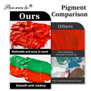 Panwenbo Peinture à l'huile lisse à haute couverture 500ml Ensemble de peinture à l'huile pour artistes riches en pigments de qualité studio professionnel - Product Image 5