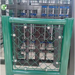 Clôture en treillis métallique revêtu de vinyle pour terrain de tennis, personnalisée en usine, avec barres intérieures en acier, barrière de protection pour le baseball - Product Image 5