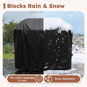 Housse de barbecue robuste, imperméable et résistante aux UV, 52 pouces, pour barbecue extérieur, fabrication OEM - Product Image 2