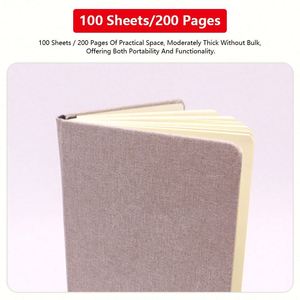 Custom Printed A5 Hardcover Thick Girlish Cloth Cover Notebook Linen <b>Journal</b> Promotion Diary for School Supplies - Product Image 5