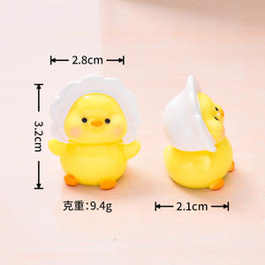 Graziosa Paperella Gialla in Resina Fai-da-Te, Accessori per Miniature, Decorazioni per Casa delle Bambole, Ornamenti da Scrivania Fatti a Mano - Product Image 5