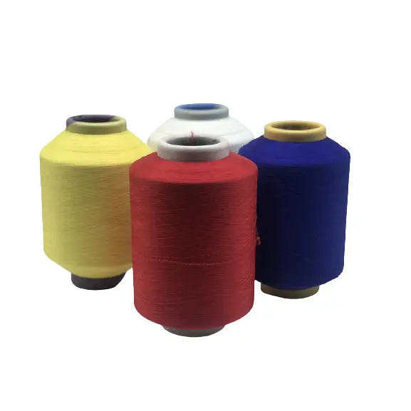 Spandex Bao Gồm Sợi 40150 Xuất Khẩu Chất Lượng Trắng Đen Crochet Chủ Đề Cho Đan Đôi Bao Phủ Sợi Polyester