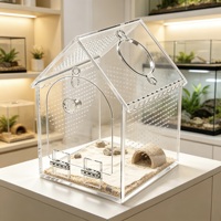 Vente en gros : Boîte d'hébergement pour petits animaux en acrylique à structure stable, avec trous de ventilation complets, montage facile, épaisseur 5 mm, pour exposition