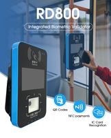Rakinda RD800 Android 10, Pantalla a Color de 5 Pulgadas, Conectividad RS232 y Puerto USB, Protocolo Wiegand, Distancia de Lectura de 8 cm, Pago por Código QR
