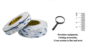 Pita Perekat Kain Double Face/Self Adhesive 3M 9448A Tebal 0.15mm Kertas Crepe Akrilik Putih Masking - Product Image 5