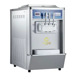 Commercial table top ice cream machine soft ice cream 2+1 flavors industrial coffee shop used