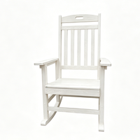 Nouvelle Arrivée Chaise à Bascule d'Extérieur HIPS pour Jardin et Terrasse, Mobilier de Jardin Relaxant, Chaise à Bascule Adirondack