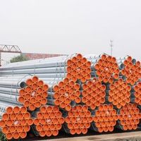 Tuyau en acier soudé galvanisé à chaud ASTM A53 Grade B certifié API, diamètre de 1/2 po à 8 po, pour mur rideau et façade vitrée