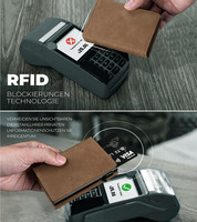 Dompet pria memblokir Rfid, dompet pintar minimalis, tempat kartu kredit magnetik, lipat tiga, pop up, casing logam, penyimpan kartu Id, untuk pria