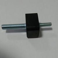 Amortisseur de vibrations moteur robuste en caoutchouc naturel fileté, fabriqué sur mesure en usine, construction en caoutchouc et métal collés