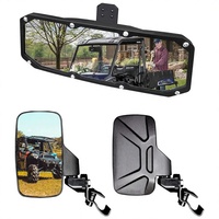 FLYQUICK Nouveau kit de rétroviseurs latéraux UTV, rétroviseur central pour Polaris Ranger SF-UTV-4C/UTV-59-1, matériau PP, fabriqué en Chine