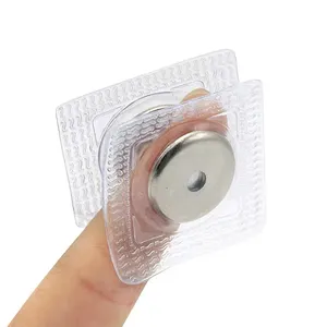 Strong Washable PVC/TPU Cover Sewable Waterproof Magnit Neodymium Magnet Strip Round PVC Hidden Invisible Magnetic Snap Button