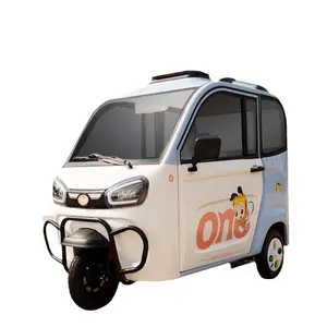 CKD EEC Electric Vehicle Fully Enclosed Cabin Scooter 3 Wheel Electric Taxi Tricycle with Air Conditioning