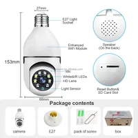 Vente chaude CCTV ampoule caméra wifi réseau caméra ampoule 1080P v380pro ampoule WIFI caméra