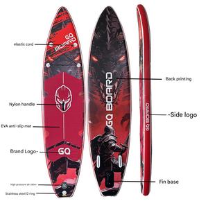 GO BOARD Aufblasbares Stand-up-Paddleboard - Rotes Drachen-Krieger-Design für See & Fluss <span class=keywords><strong>SUP</strong></span> - Product Image 2