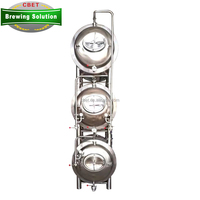 Fermenteur conique à pression en acier inoxydable avec enveloppe chauffante, capacités 50L, 100L, 200L, 300L, 500L, 600L, 800L, 1000L, pour fermentation empilée