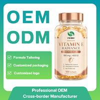 Complément alimentaire naturel à la vitamine E 400 UI en gélules molles, antioxydant pour la peau, les cheveux et les ongles, marque privée OEM ODM
