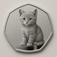 Tendance Cadeau UV Imprimé Chien Conception Argent Plaqué Pièce Photo Personnalisée Mémorial Souvenir Animal Cadeau Souvenir Pièce