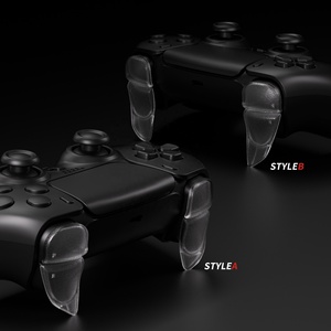 EXtremeRate Clear Trigger Extenders Shoulder Buttons Extension Triggers for PS5 & PS5 Edge <b>Controller</b> & PS Portal <b>Remote</b> Player - Product Image 5