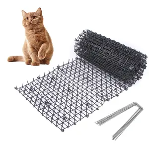 害虫防治威慑装置塑料猫粪便钉垫户外带地钉的猫粪便垫