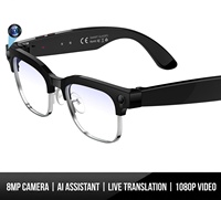 Les dernières lunettes intelligentes W630 avec caméra 8MP, interaction vocale ChatGPT, traduction en temps réel, lunettes de soleil IA Bluetooth