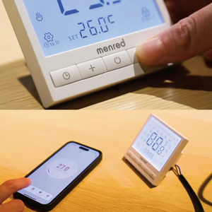 <span class=keywords><strong>Thermostat</strong></span> intelligent WiFi LCD 4 pouces programmable <span class=keywords><strong>pour</strong></span> la température ambiante, <span class=keywords><strong>thermostat</strong></span> domestique, application TUYA <span class=keywords><strong>pour</strong></span> le <span class=keywords><strong>chauffage</strong></span> par le <span class=keywords><strong>sol</strong></span> - Product Image 2