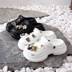 도매 패션 여름 개성있는 야외용 부드러운 플랫 미끄럼 방지 키높이 여성 슬리퍼 샌들 - Product Image 1