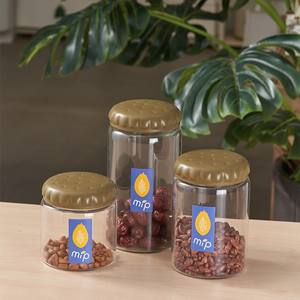 Frasco de vidrio Mip Cylinder de 1.5L hermético para conservar la frescura de los refrigerios y granos en la cocina. - Product Image 5