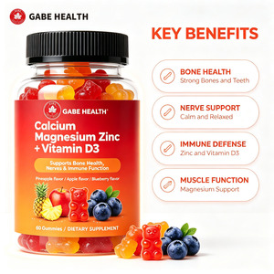 Gomitas de Calcio, Magnesio, Zinc y Vitamina D3 de Marca Privada OEM, 60 Unidades, Salud Ósea, Nervios, Músculos, Sistema Inmunológico, Fruta, para Adultos, Personalizadas - Product Image 3