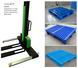 Carretilla elevadora semi eléctrica <span class=keywords><strong>de</strong></span> carga automática, 500kg, para supermercado - Product Image 5