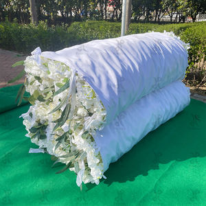 वादा कस्टम 3D कपड़ा Flowerwall शादी कृत्रिम रेशम गुलाब फूल दीवार पैनल पृष्ठभूमि कृत्रिम फूल सजावटी फूल - Product Image 3