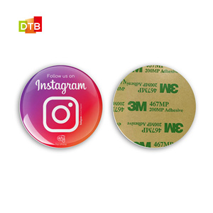 Biểu tượng tùy chỉnh 25 mét Epoxy RFID Sticker <span class=keywords><strong>Tag</strong></span> <span class=keywords><strong>NFC</strong></span> chip phương tiện truyền thông xã hội <span class=keywords><strong>NFC</strong></span> Epoxy Nhãn dán nhãn - Product Image 6