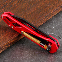 Couteau de survie pour le camping et la chasse, manche en alliage d'aluminium, couteau de poche utilitaire, couteau pliant tactique de haute qualité