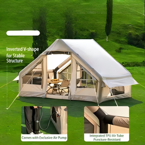 Carpa Inflable para Exteriores, Tipo Cabaña, Multi-Persona, <span class=keywords><strong>Port</strong></span>átil, Impermeable, con Puerto para Chimenea Ignífugo - Product Image 4