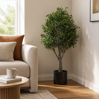 Arbres artificiels détachables de 0,9 m à 2,4 m, oliviers, plantes de simulation, verdure artificielle, pour jardin et décoration intérieure