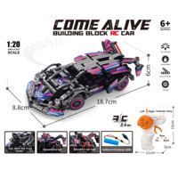 275 pièces de briques de construction éducatives en plastique ABS de couleur verte, série rapide, échelle 1:20, pour voiture RC