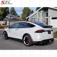 SPC 2023 Trockenkohlefaser-Windspoiler-Kit für Tesla Model X Prepreg Kohlefaser-Tuning-Karosserie-Kit für Modell X Aerokit-Autoteile
