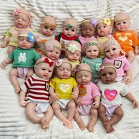 Poupée Bébé Reborn en Silicone de 12 Pouces, Réaliste, Yeux Ouverts, Poupée Nouveau-né Réveillée, Détails de Veines Réalistes, Toucher en Silicone Doux, Poupée de Jeu pour Enfants