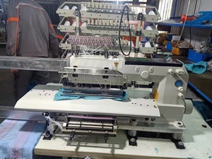 QS-1465P 52 NeedIe 62 aiguilles multi-aiguille machine à coudre pour lit plat résistant élastique ceinture Machine à coudre industrielle - Product Image 2