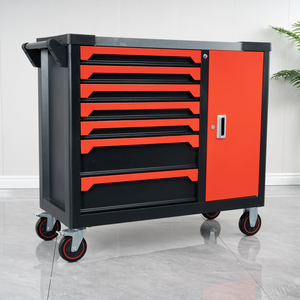 Armoire métallique d'atelier <span class=keywords><strong>de</strong></span> réparation automobile avec tiroirs, chariot à outils, ensemble d'armoires <span class=keywords><strong>de</strong></span> rangement pour outils, établi robuste pour garage - Product Image 5