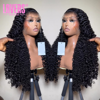 Perruque de cheveux naturels vietnamiens bruts de 30 pouces de long, ondulations profondes, densité 250%, perruque de cheveux humains bouclés birmans, perruques de cheveux indiens vierges ultra-lisses